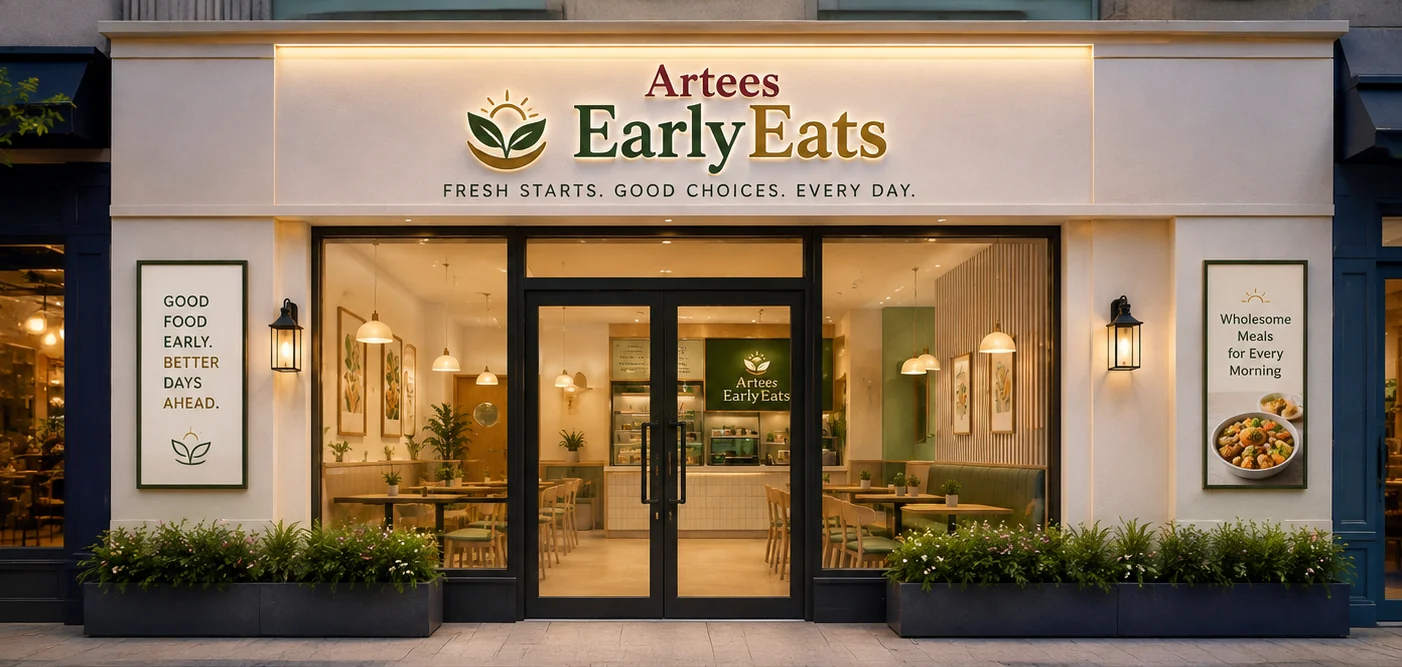 Illustrative concept rendering for Artees EarlyEats