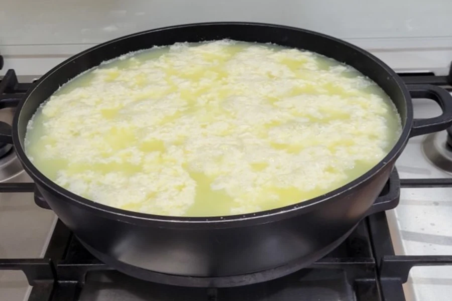 Step 2: Curds formed